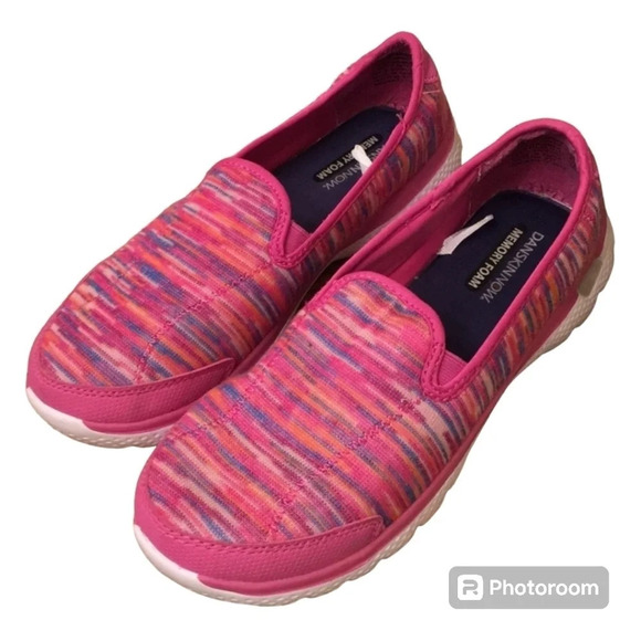 Danskin Pink Memory Foam Athletic Slides Shoes - Picture 1 of 8